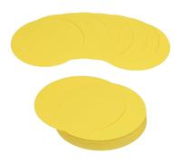 PATIKIL 72 Sheet Circle Card Stock, 6 Inch Round Cutouts Paper Thick Cardstock Coaster for DIY Craft Projects Printing Supplies Bulletin Board Decor, Yellow