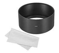 PATIKIL 72mm Lens Hood, Long Focus Frosted Surface Anti-reflective Inside Hood with Cleaning Cloth for Camera Lens, Black for Nikon, for Fujifilm, for Pentax, for Leica