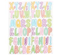 PATIKIL 72Pcs Glitter Bulletin Board Letters, 4 Inch Poster Board Cardboard Letter Alphabet Punctuation Self Adhesive for Art Craft Classroom Mailbox Scrapbook Sign, Colorful