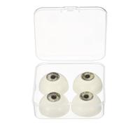 PATIKIL 75 mm Realistic Eyes Big Eyeballs, 2 Pair Acrylic Scary Half Round Fake Doll Eyes Props for Halloween Party Horror Mask DIY Craft Decoration, Silver