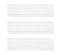 PATIKIL 75 Sheets Ruled Sentence Strips, 3" x 12" Cardstock 210GSM Writing Paper Blue Red Lined Sentence Strips for Teachers Classrooms Offices Homes, White