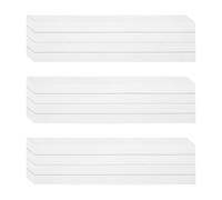 PATIKIL 75 Sheets Ruled Sentence Strips, 3" x 12" Cardstock 250GSM Writing Paper Black Lined Sentence Strips for Teachers Classrooms Offices Homes, White