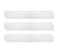 PATIKIL 75 Sheets Ruled Sentence Strips, 3" x 24" Cardstock 250GSM Writing Paper Black Lined Sentence Strips for Teachers Classrooms Offices Homes, White