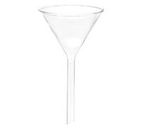 PATIKIL 75mm Glass Funnel, Short Stem Scientific Borosilicate Glass Heavy Wall Funnel for Filling Water Bottle Home Lab Kitchen Use