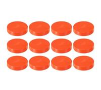 PATIKIL 75mm ID PVC Pipe End Cap Fitting, 8 Pcs Furniture Grade Plug Coupling Socket Adapter for DIY, Garden, Red
