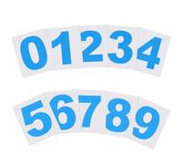 PATIKIL 76mm Reflective Number Stickers 0-9, 2 Set Vinyl Mailbox Number Decals Self-Adhesive Stickers for Outside Cars Doors Windows Signs Indoor Outdoor, Blue