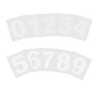 PATIKIL 76mm Reflective Number Stickers 0-9, 2 Set Vinyl Mailbox Number Decals Self-Adhesive Stickers for Outside Cars Doors Windows Signs Indoor Outdoor, White