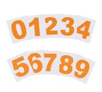 PATIKIL 76mm Reflective Number Stickers 0-9, 2 Set Vinyl Mailbox Number Decals Self-Adhesive Stickers for Outside Cars Doors Windows Signs Indoor Outdoor, Orange