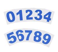 PATIKIL 76mm Reflective Number Stickers 0-9, 2 Set Vinyl Mailbox Number Decals Self-Adhesive Stickers for Outside Cars Doors Windows Signs Indoor Outdoor, Reflective Blue