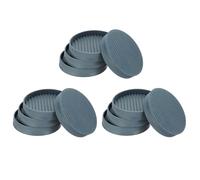 PATIKIL 76mm Rubber Furniture Pads, 12 Pack Non-Slip Furniture Coasters Round Anti Skid Caster Cups Furniture Feet Cup Floor Protectors for Bed Couch Stoppers, Gray