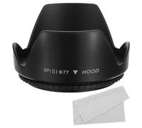 PATIKIL 77mm Camera Lens Hood, Flower Lens Hood Protector with Cloth for Anti-Reflection Blocks Excess Sunlight Enhance Camera Photography for Nikon, for Fujifilm, for Pentax, for Leica