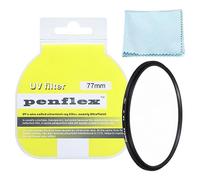 PATIKIL 77mm UV Filter, 1 PCS UV Protection Filter SLIM UV Camera Lens Filter Aluminum Optical Camera Accessory Crystal Clear Pics for 77mm Camera Lens Filter Photography Picture