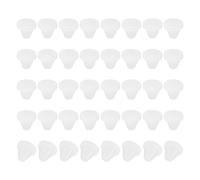 PATIKIL 7mm Diameter Silicone Hole Plug, 40 Pcs Round Snap in Type Locking Furniture Button Protective Cover Cap Head Fit for 7-8mm Hole for Seal Bulkhead Cylinder Hole, Translucent