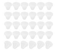 PATIKIL 7mm Diameter Silicone Round Snap, 30 Pcs in Type Locking Furniture Hole Plug Button Protective Cover Cap Head Fit for 2.5-7mm Hole for Seal Bulkhead Cylinder Hole, Translucence