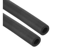 PATIKIL 7mm ID x 11mm OD x 1m Long Pipe Insulation Foam Tube, 2pcs Pipe Cover Wrap Roll EPDM Bar Tubing for Handle Grip Guitar Stand AC Units, Exercise Machine Handle, Black