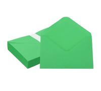 PATIKIL 7x5 Inch Invitation Envelopes, 50 Pcs A7 Greeting Card Envelopes V-Flap Card Sleeves for Mailing Wedding Sending Birthday Graduation Gift Party, Yellow Green