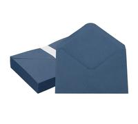 PATIKIL 7x5 Inch Invitation Envelopes, 50 Pcs A7 Greeting Card Envelopes V-Flap Card Sleeves for Mailing Wedding Sending Birthday Graduation Gift Party, Navy Blue
