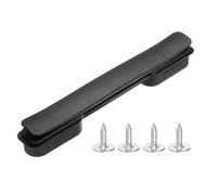 PATIKIL 8.07 Inch Luggage Handle Replacement, Plastic Pull Handle Grip with 4 Screws for Luggage Toolbox Storage Box Case Repair - 5Pcs (Black)