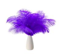 PATIKIL 8-10 Inch(20-25cm) Ostrich Feathers, 30 Pack Artificial Ostrich Feathers Bulk for Wedding Party Centerpieces Decorations Crafts Purple (5inch Width)