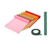 PATIKIL 8.2ft Crepe Paper Roll, 6 Roll 10" Width Soft Paper Streamer Sheet for Craft Flower Making Wrapping Party Birthday Wedding Decoration Ornament, Multicolored 10