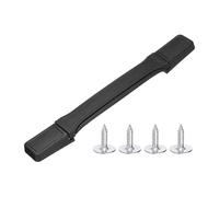 PATIKIL 8.31 Inch Luggage Handle Replacement, Plastic Pull Handle Grip with 4 Screws for Luggage Toolbox Storage Box Case Repair - 5Pcs (Black)