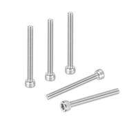 PATIKIL #8-32 x 1-1/2" Socket Head Cap Screws Bolts, 20Pcs 304 Stainless Steel Hex Head Metric Screws for Door Road Bicycle Mountain Bike Auto Ship Communication Equipment, Silver