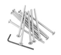PATIKIL #8-32 x 3-1/4" Flat Head Socket Cap Screws, 10Pcs Countersunk Bolts Head Machine Screws 304 Stainless Steel (18-8) UNC Socket Drive Bolt Fasteners for Industry Machinery Household