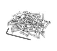 PATIKIL #8-32 x 3/4" Flat Head Socket Cap Screws, 50Pcs Countersunk Bolts Head Machine Screws 304 Stainless Steel (18-8) UNC Socket Drive Bolt Fasteners for Industry Machinery Household