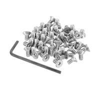 PATIKIL #8-32 x 5/16" Flat Head Socket Cap Screws, 50Pcs Countersunk Bolts Head Machine Screws 304 Stainless Steel (18-8) UNC Socket Drive Bolt Fasteners for Industry Machinery Household