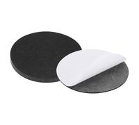 PATIKIL 8.5 Inch Diameter Lamp Base Felt, 6Pack 3mm Thickness Round Soft Adhesive Non-slip Anti-scratch Backed Felt for Lamp Furniture DIY Craft, Black