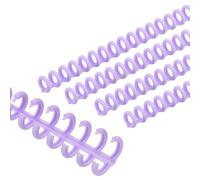 PATIKIL 8.5mm(0.3") Spiral Binder Ring,10 Pcs 30 Rings 25 Sheet Capacity Comb Binding Spines for Binding Paper Sheets Notebook Calendar Picture Album, Purple