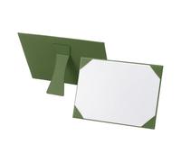 PATIKIL 8.5x11 Certificate Holder with Stand, Single-Sided Document Holders Horizontal for Award Diploma Graduation Achievement Business License, Green