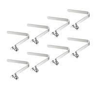 PATIKIL 8.5x5.5mm Kayak Paddle Snaps, 8 Pack Pole Push Button Spring Clips Steel Hollow Button Locking Tube Single Pin for Camping Awning Tent Pole