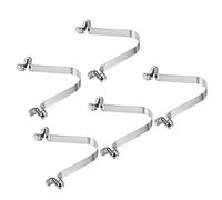 PATIKIL 8.5x6mm Kayak Paddle Snaps, 5 Pack Pole Push Button Spring Clips Steel Hollow Button Locking Tube Double Pins for Camping Awning Tent Pole