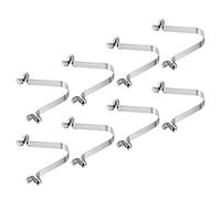 PATIKIL 8.5x6mm Kayak Paddle Snaps, 8 Pack Pole Push Button Spring Clips Steel Hollow Button Locking Tube Double Pins for Camping Awning Tent Pole
