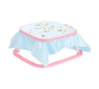 PATIKIL 8.7" x 9.4" Square Embroidery Hoop Stand, Adjustable ABS Plastic Cross Stitch Stand Hands-Free 2-Tier Embroidery Hoop Holder Punch Needle Frame for Sewing Arts Needlework, Red