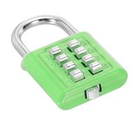 PATIKIL 8 Digit Button Combination Padlock, 4 Position Locking Mechanism Push Button Security Digital Lock for Gym Sports Locker Cabinet Toolbox, Green