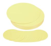 PATIKIL 8 Inch Circle Cutouts Paper, 80 Pcs Circle Card Stock 200gsm/75lb Round Cutouts for DIY Craft Projects Classroom Bulletin Board Decoration, Light Yellow