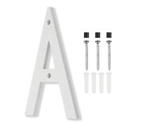 PATIKIL 8 Inch House Numbers, House Address Numbers Sign Large Floating Modern Home Number with Screws for Outside Door Wall Street, Silver, A
