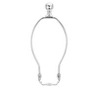 PATIKIL 8 Inch Lamp Harp Kit with Finial, 1 Set Detachable Shade Bracket Holder, DIY Lighting Accessories for Table Floor Lamps, Chrome