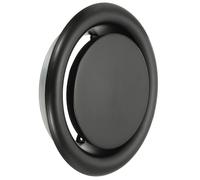 PATIKIL 8 Inch Round Ceiling Diffuser, Metal Adjustable Wall Air Vent Diffuser Vent Duct Cover Exhaust Supply for Kitchen Bathroom Garage, Black