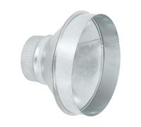 PATIKIL 8 Inch to 4 Inch Duct Reducer, Galvanized Steel Round Air Duct Reducer Crimped Pipe Increaser Adapter Connector Fitting Coupling for HVAC, Ventilation Systems
