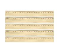 PATIKIL 8 Inch Wooden Rulers, 12Pcs Drafting Ruler Measuring Drafting Tools with Centimeters for Office Home Teacher Drawing Supplies, Wood