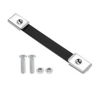 PATIKIL 8 Inches Speaker Cabinet Strap Handles, Handle Pull Metal Caps Buckle Grasp Strap Hardware for Speaker Flight Case, Silver