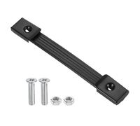 PATIKIL 8 Inches Speaker Cabinet Strap Handles, Handle Pull Metal Caps Buckle Grasp Strap Hardware for Speaker Flight Case, Black