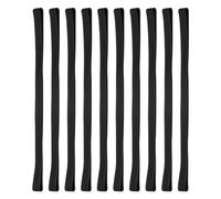 PATIKIL 8" Large Elastic Rubber Bands, 10 Pcs Big Silicone Rubber Bands Strap for Wrapping Notebook Office Supply Can File Folders Box, Black