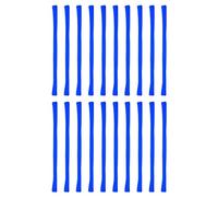PATIKIL 8" Large Elastic Rubber Bands, 20 Pcs Big Silicone Rubber Bands Strap for Wrapping Notebook Office Supply Can File Folders Box, Blue