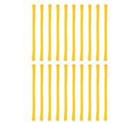 PATIKIL 8" Large Elastic Rubber Bands, 20 Pcs Big Silicone Rubber Bands Strap for Wrapping Notebook Office Supply Can File Folders Box, Yellow