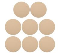 PATIKIL 8 Pack 11.8" 300mm OD Ceramic Drying Slab, 6mm 15/64" Thick Round Clay Wedging Board Sculpture Base Plate Pottery Wheel Bats Without Holes, Sand Table Baking Model Bottom Block
