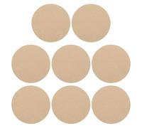 PATIKIL 8 Pack 8" 204mm OD Ceramic Drying Slab, 6mm 15/64" Thick Round Clay Wedging Board Sculpture Base Plate Pottery Wheel Bats Without Holes, Sand Table Baking Model Bottom Block